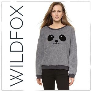 Wildfox Kawaii Panda Sweatshirt Beach Jumper
